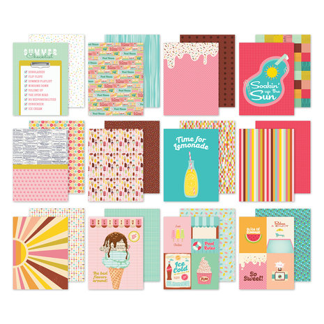 Simple Stories Retro Summer 6x8 Inch Paper Pad (20014) (DISCONTINUED)