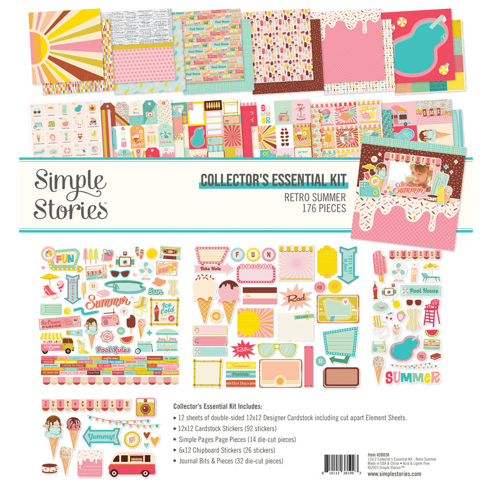 Simple Stories Retro Summer Collector's Essential Kit (20028) (DISCONTINUED)