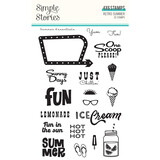 Simple Stories Retro Summer Clear Stamps (20015) (DISCONTINUED)