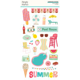 Simple Stories Retro Summer Chipboard Stickers (20016) (DISCONTINUED)