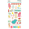 Simple Stories Retro Summer Chipboard Stickers (20016) (DISCONTINUED)