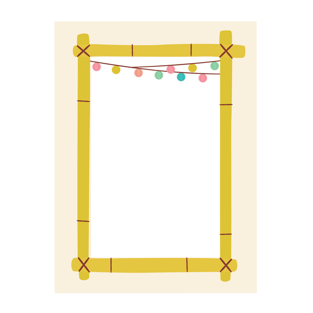 Simple Stories Retro Summer Chipboard Frames (20021) (DISCONTINUED)
