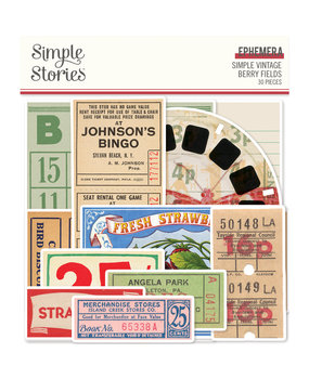 Simple Stories Simple Vintage Berry Fields Ephemera (20124) (DISCONTINUED) Simple Stories Simple Vintage Berry Fields Ephemera (20124) (DISCONTINUED)