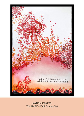 Katkin Krafts Champignon A5 Clear Stamp Set (KK0006) (OUTLET) Katkin Krafts Champignon A5 Clear Stamp Set (KK0006) (OUTLET)