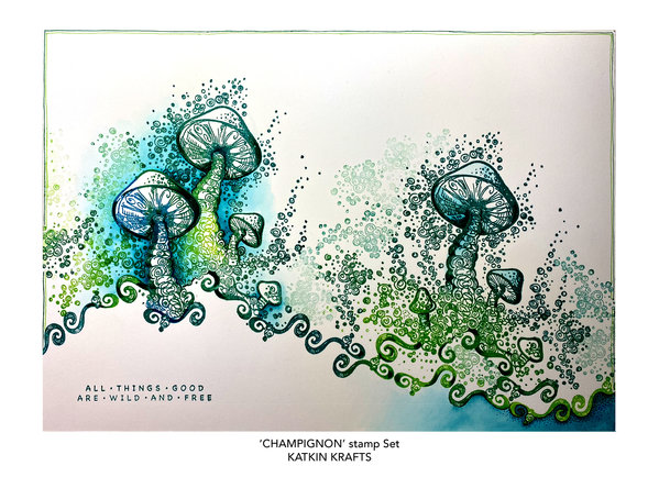 Katkin Krafts Champignon A5 Clear Stamp Set (KK0006) (OUTLET) Katkin Krafts Champignon A5 Clear Stamp Set (KK0006) (OUTLET)