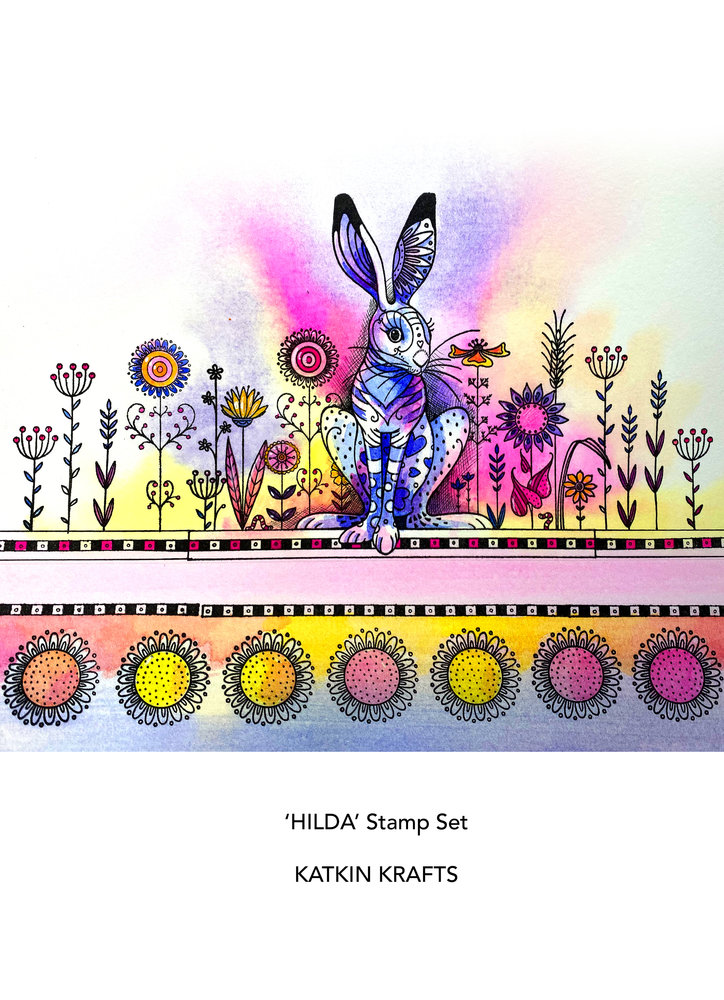 Katkin Krafts Hilda A5 Clear Stamp Set (KK0010) (OUTLET) Katkin Krafts Hilda A5 Clear Stamp Set (KK0010) (OUTLET)