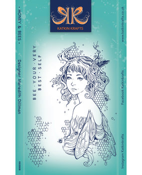 Katkin Krafts Honey & Bees A5 Clear Stamp Set (KK0008) (OUTLET)