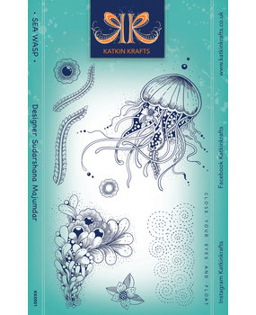 Katkin Krafts Sea Wasp A5 Clear Stamp Set (KK0001) (OUTLET)