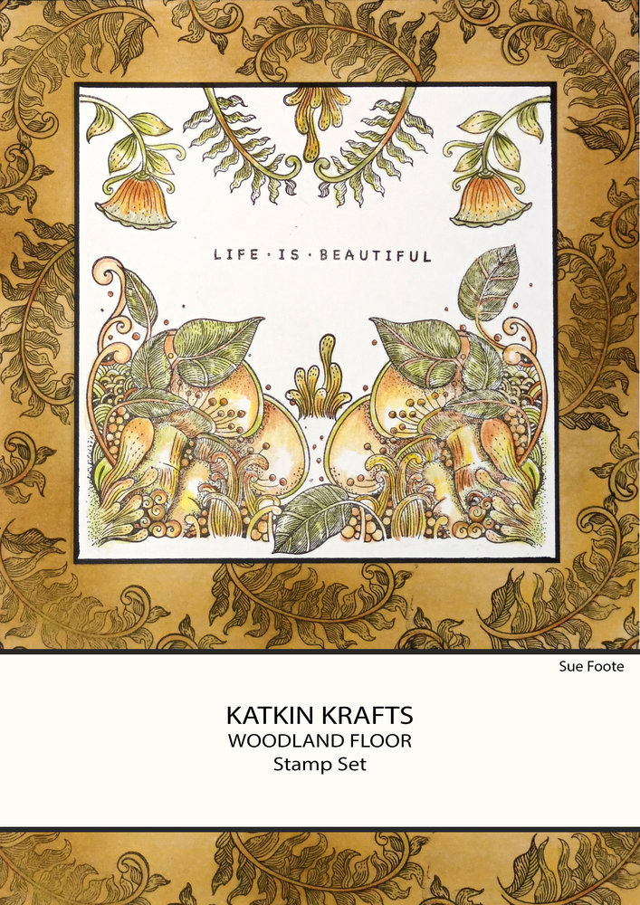 Katkin Krafts Woodland Floor A5 Clear Stamp Set (KK0003) (OUTLET)