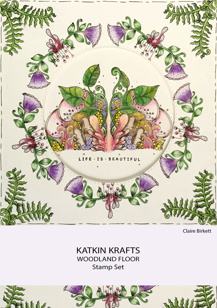 Katkin Krafts Woodland Floor A5 Clear Stamp Set (KK0003) (OUTLET)