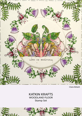 Katkin Krafts Woodland Floor A5 Clear Stamp Set (KK0003) (OUTLET)