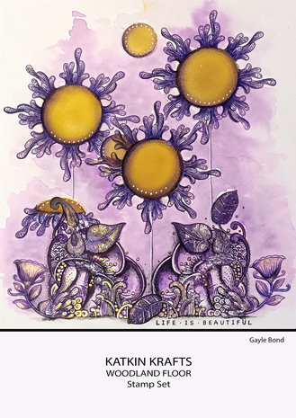 Katkin Krafts Woodland Floor A5 Clear Stamp Set (KK0003) (OUTLET)