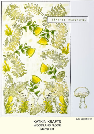 Katkin Krafts Woodland Floor A5 Clear Stamp Set (KK0003) (OUTLET)