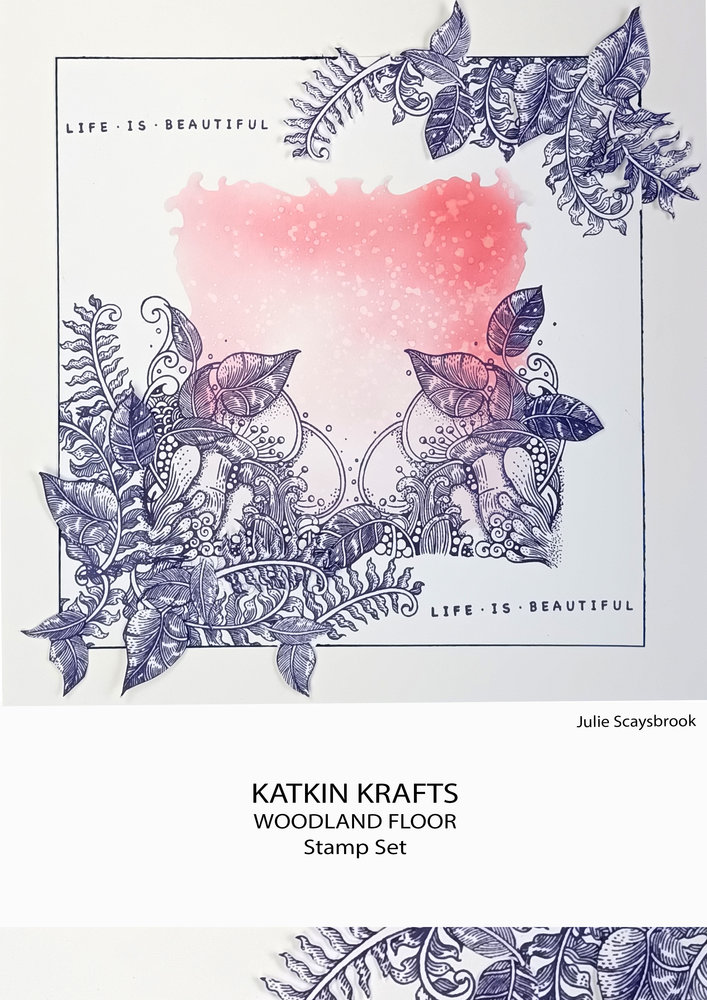 Katkin Krafts Woodland Floor A5 Clear Stamp Set (KK0003) (OUTLET)