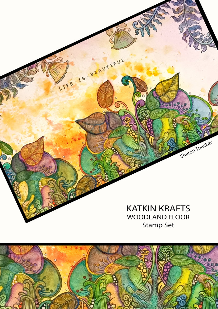 Katkin Krafts Woodland Floor A5 Clear Stamp Set (KK0003) (OUTLET)