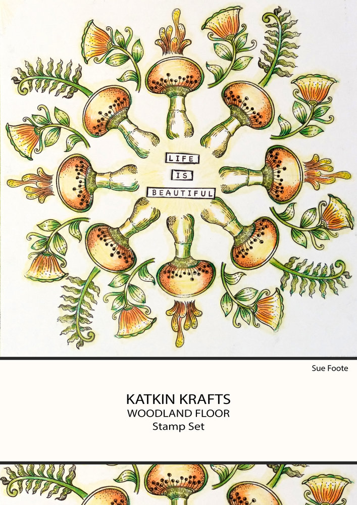 Katkin Krafts Woodland Floor A5 Clear Stamp Set (KK0003) (OUTLET)