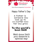 Woodware Best Dad Clear Stamps (FRM060) (OUTLET)