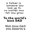 Woodware Best Dad Clear Stamps (FRM060) (OUTLET) Woodware Best Dad Clear Stamps (FRM060) (OUTLET)