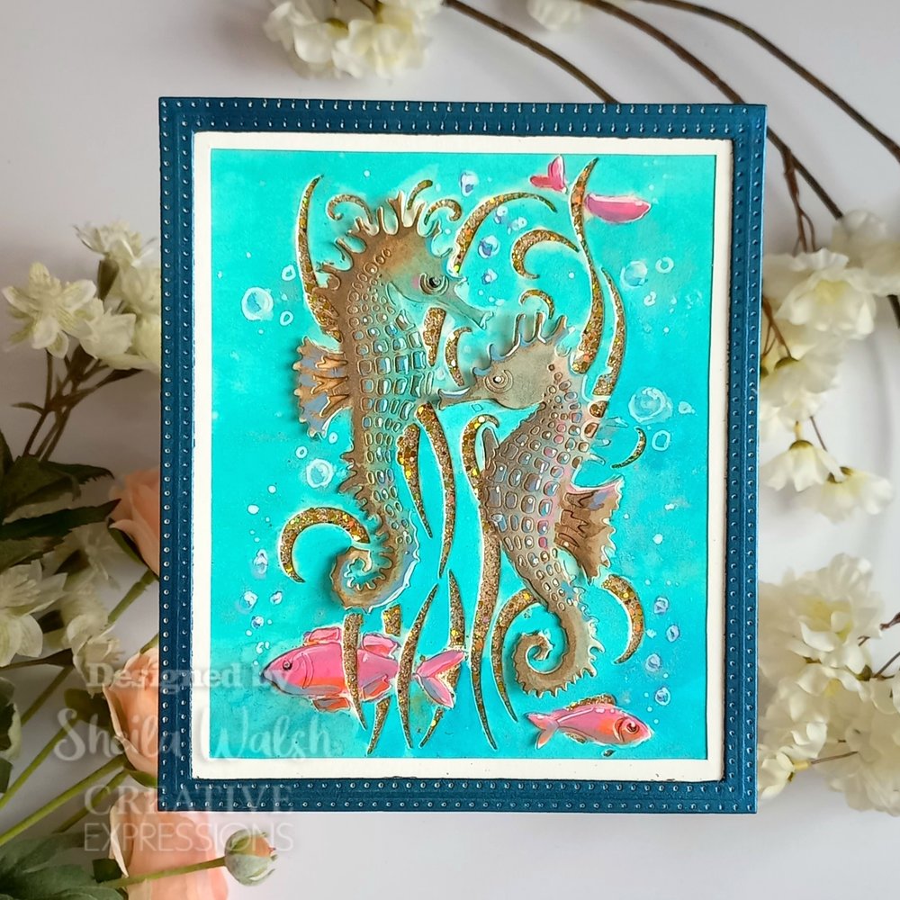 Creative Expressions Cathie Shuttleworth Paper Cuts Cut & Lift Seahorse Symphony (CEDPC1232) (OUTLET)