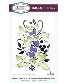 Creative Expressions Cathie Shuttleworth Paper Cuts Cut & Lift Blueberry Bliss (CEDPC1229) (OUTLET)