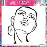 Creative Expressions Jane Davenport 6x6 Inch Stencil Head Turn Chin Up (CEJDST013) (DISCONTINUED) Creative Expressions Jane Davenport 6x6 Inch Stencil Head Turn Chin Up (CEJDST013) (DISCONTINUED)