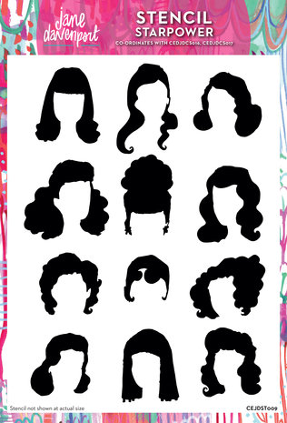 Creative Expressions Jane Davenport A4 Stencil Starpower (CEJDST009) (OUTLET) Creative Expressions Jane Davenport A4 Stencil Starpower (CEJDST009) (OUTLET)