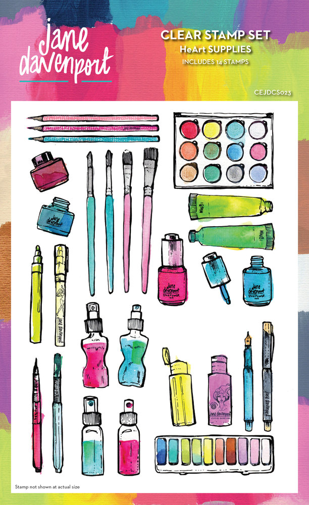 Creative Expressions Jane Davenport Clear Stamp Set HeArt Supplies (CEJDCS023) (OUTLET) Creative Expressions Jane Davenport Clear Stamp Set HeArt Supplies (CEJDCS023) (OUTLET)