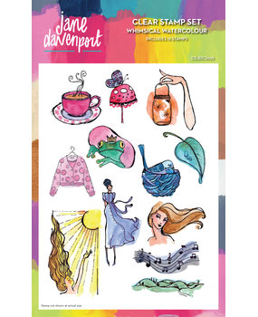 Creative Expressions Jane Davenport Clear Stamp Set Whimsical Watercolour (CEJDCS022) (OUTLET)
