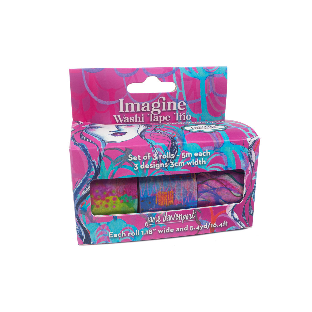 Creative Expressions Jane Davenport Washi Tape Trio Imagine (CEJDWASHIMAG) (OUTLET) Creative Expressions Jane Davenport Washi Tape Trio Imagine (CEJDWASHIMAG) (OUTLET)