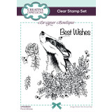 Creative Expressions Designer Boutique Clear Stamp A6 Floral Wishes (UMSDB154) (OUTLET)