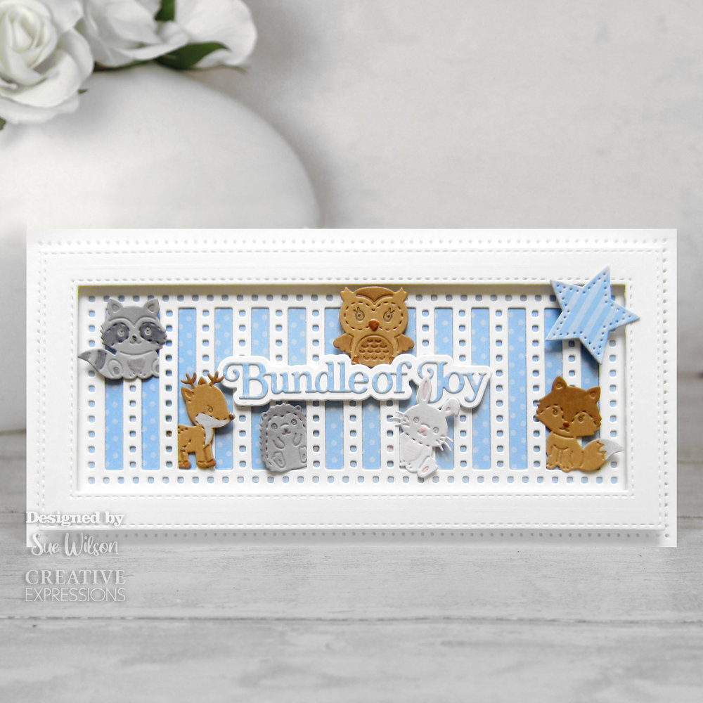Creative Expressions Sue Wilson Craft Die Mini Shadowed Sentiments Bundle Of Joy (CEDSS022) (OUTLET)