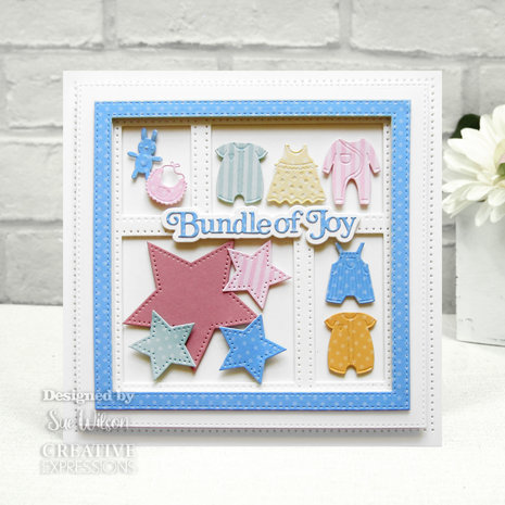 Creative Expressions Sue Wilson Craft Die Mini Shadowed Sentiments Bundle Of Joy (CEDSS022) (OUTLET) Creative Expressions Sue Wilson Craft Die Mini Shadowed Sentiments Bundle Of Joy (CEDSS022) (OUTLET)