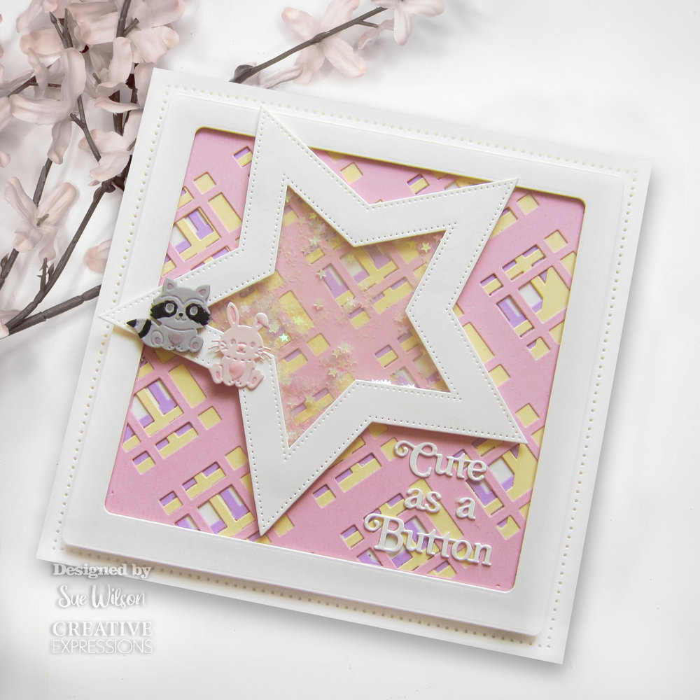 Creative Expressions Sue Wilson Craft Die Mini Shadowed Sentiments Cute As A Button (CEDSS023) (OUTLET) Creative Expressions Sue Wilson Craft Die Mini Shadowed Sentiments Cute As A Button (CEDSS023) (OUTLET)