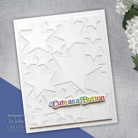 Creative Expressions Sue Wilson Craft Die Mini Shadowed Sentiments Cute As A Button (CEDSS023) (OUTLET) Creative Expressions Sue Wilson Craft Die Mini Shadowed Sentiments Cute As A Button (CEDSS023) (OUTLET)