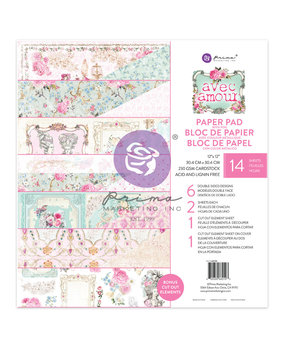 Prima Marketing Avec Amour 12x12 Inch Paper Pad (662103) (DISCONTINUED)