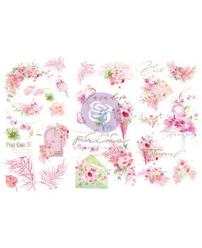 Prima Marketing Postcards from Paradise Rub-Ons Transfer Sheets (3sheets) (662387) (DISCONTINUED)