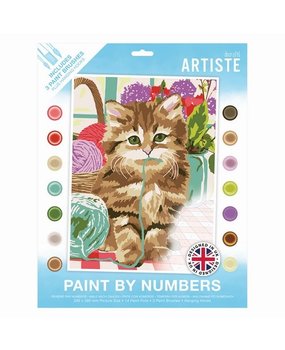 Docrafts Artiste Paint By Numbers Cute Kitten (DOA 550718) (DISCONTINUED)