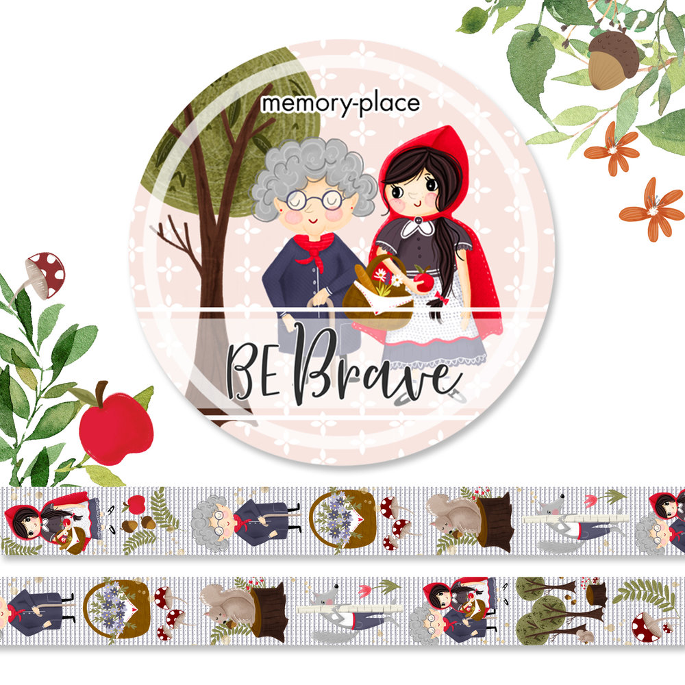 Memory Place Be Brave Washi Tape 1 (MP-61162) (OUTLET) Memory Place Be Brave Washi Tape 1 (MP-61162) (OUTLET)