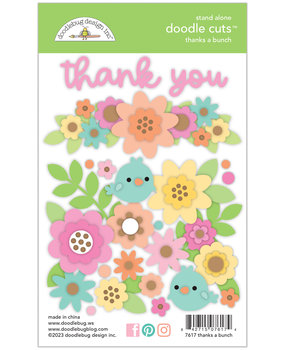 Doodlebug Design Thanks A Bunch Doodle Cuts (7617) (DISCONTINUED)