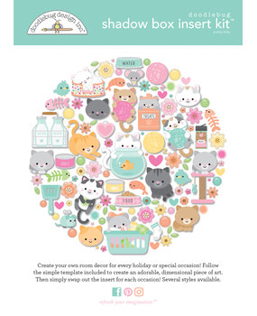 Doodlebug Design Pretty Kitty Shadow Box Kit (8130) (DISCONTINUED)