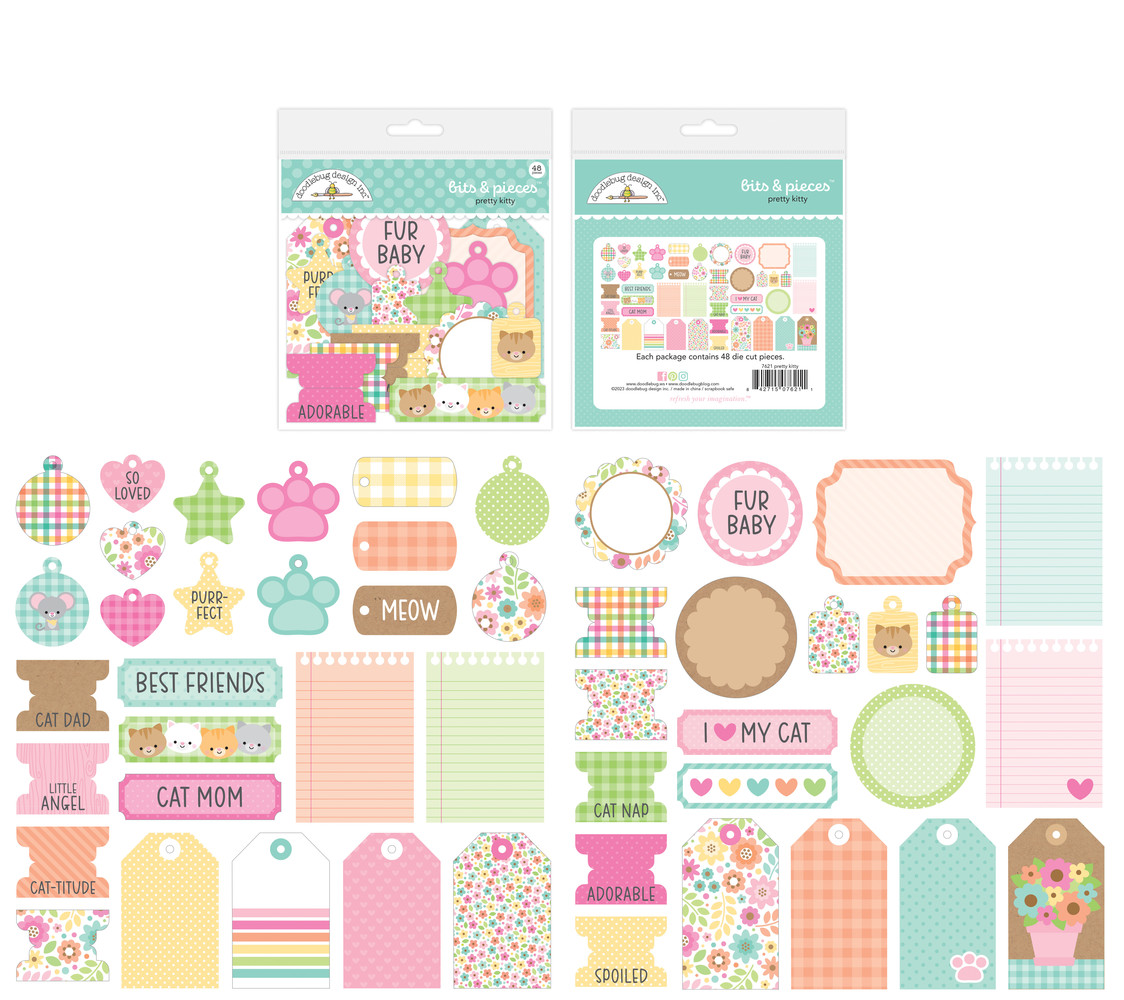 Doodlebug Design Pretty Kitty Bits & Pieces (7621) (DISCONTINUED)