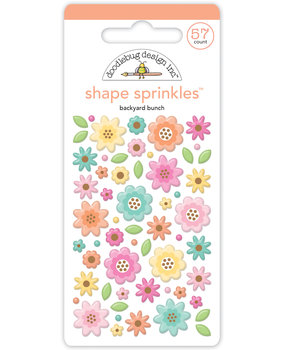 Doodlebug Design Backyard Bunch Shape Sprinkles (7601) (DISCONTINUED)