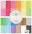 Plaid-Polka Dot Rainbow 12x12 Inch Petite Prints Pack (8119) (DISCONTINUED)