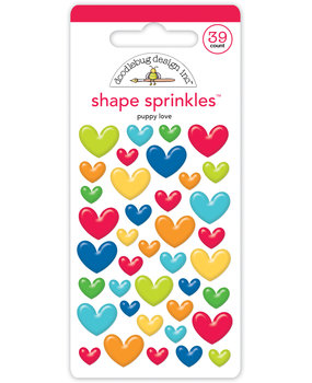 Doodlebug Design Puppy Love Shape Sprinkles (7646) (DISCONTINUED)