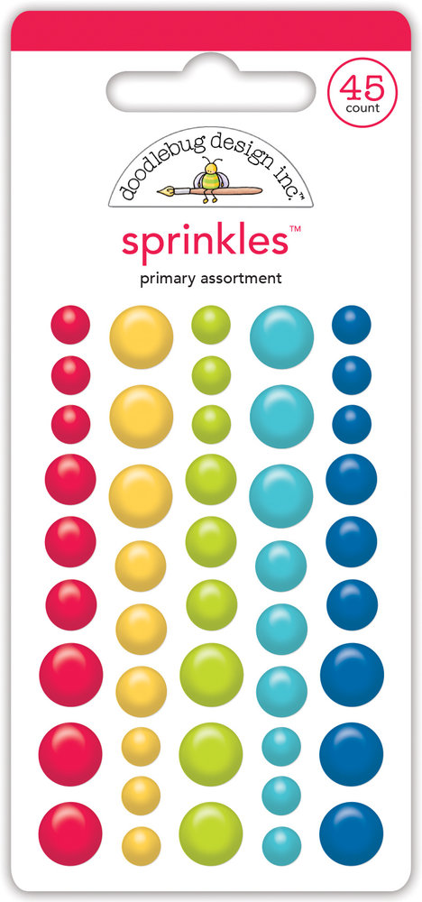 Doodlebug Design Primary Assortment Sprinkles (7645) (DISCONTINUED) Doodlebug Design Primary Assortment Sprinkles (7645) (DISCONTINUED)