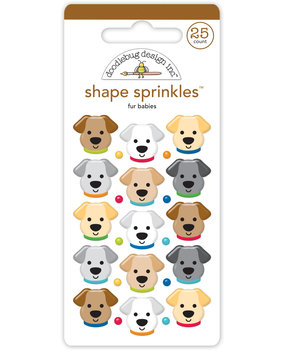 Doodlebug Design Fur Babies Shape Sprinkles (7647) (DISCONTINUED)