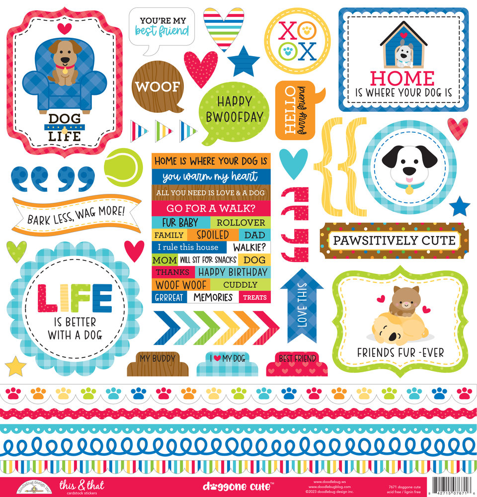 Doodlebug Design Doggone Cute This & That Stickers (7671) (DISCONTINUED) Doodlebug Design Doggone Cute This & That Stickers (7671) (DISCONTINUED)