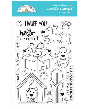 Doodlebug Design Doggone Cute Doodle Stamps (7660) (OUTLET)