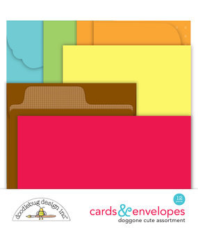 Doodlebug Design Doggone Cute Assortment Cards & Envelopes (7668) (DISCONTINUED)