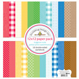 Doodlebug Design Doggone Cute 12x12 Inch Petite Prints Assortment Pack (7685) (DISCONTINUED)